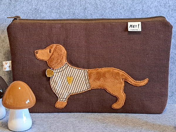Dackel Liebe - doodle Stickdatei